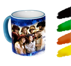 White mugs-Fringe color Fotomugs - MUG-FC